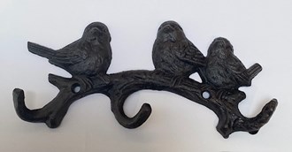 Cast Iron 3-Bird Hooks